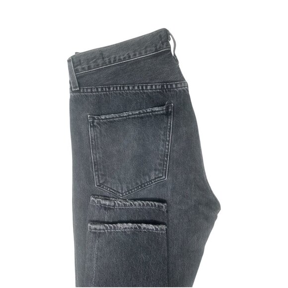 Agolde x Talula High Rise Taper Black Faded Jeans Size 27 Distressed Denim - Picture 14 of 14